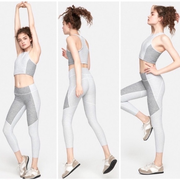 OUTDOOR Voices Two-Tone 3/4 Leggings Blue & Gray Size XS - Picture 8 of 8